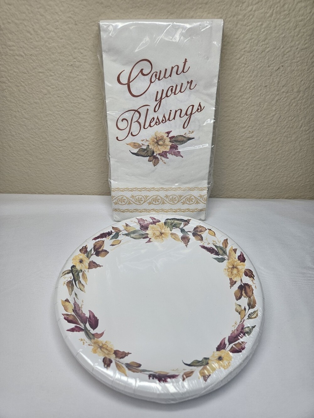 “Count Your Blessings” Plates & Napkins Set - 30 pcs | NWT